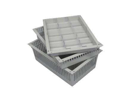 Modular tray systems in ISO and DIN